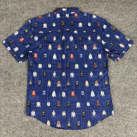 RSVLTS Star Wars May the 4th R2 Droids Blue Shirt Size Medium M NWT - Picture 2 of 8